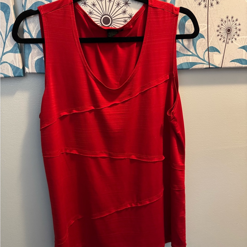 Red Sleeveless Tank Top - Women’s Xl